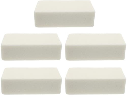 SEWACC Dry Floral Foam Blocks 5pcs Floral Foam Blocks Wet Florist Foam Blocks for Artificial Flowers Plant Decoration Arrangement DIY Craft White