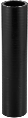 X AUTOHAUX 1 Pz 35mm 1.38 ID 200mm 7.8 Lunghezza 0 Gradi Nero Auto Silicone Tubo Refrigerante Tubo Universale