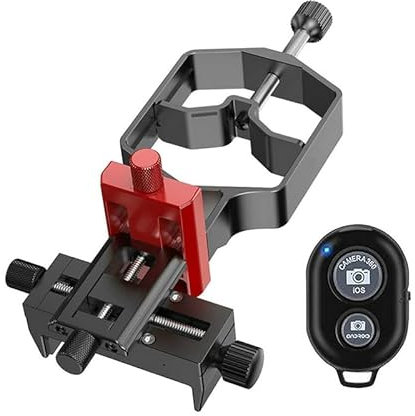 VIGAN Universal-Handy-Adapter, Clip-Halterung für Fernglas, Monokular, Spektiv, Teleskop, Handyhalterung, Fotografie (mit Bluetooth)