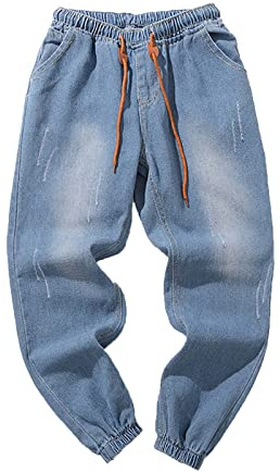 TYUIOP Pantaloni decespugliatore Pantaloni Tuta Uomo Estivi in Cotone 6XL Pantaloni da Lavoro Uomo Estivi Corti Borsa in Jeans Jeans Corti Uomo Larghi Pantaloni Trekking