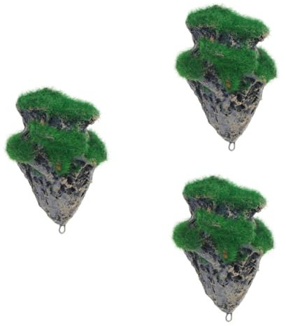 Toddmomy 3stücke Kunststein Aquarium Dekoration Schwimmendes Pumice Ornament Mit Moos s Für Fischteiche Und Aquarien Anpassbar Für Individuelle Gestaltung