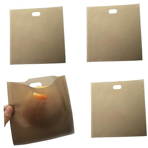 SEWOART 4pcs Non Stick Bread Bags for Sandwiches Pizza Slices Toaster Bags Bread Holder