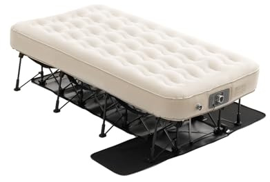 VEVOR Matelas Gonflable avec Cadre, 136 kg, Lit de Camping Gonflable 1 Personne, Pompe Intégrée, Gonflage Rapide, Lit Pliable Portable pour Invités, Camping, Voyage, Utilisation Intérieure Extérieure