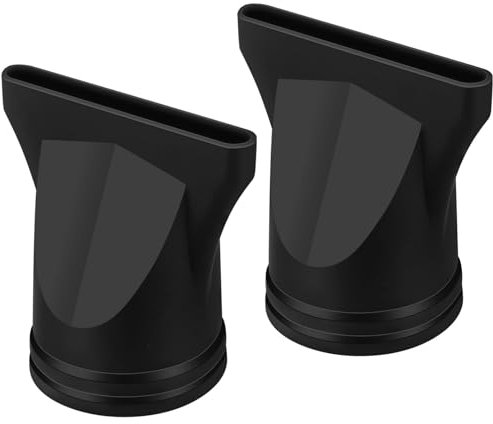 Homoyoyo Ugelli per asciugacapelli Nero - Salone non generale Asciugacapelli ugello di ricambio plastica concentratore stretto per asciugacapelli con un diametro esterno di uscita dell'aria di 4-4,8