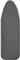 LUKDUNG Ironing Board Cover, Cotton Ironing Board Cover, Ironing Board Cover with Elastic for Steam Ironing Station, Suitable for Ironing Boards 110-115 cm x 30-35 cm, Grey