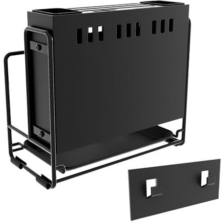 Eleganti organizer per coltelli da banco con funzione drenante, versatili da appendere alla parete, robuste costruzioni in ferro