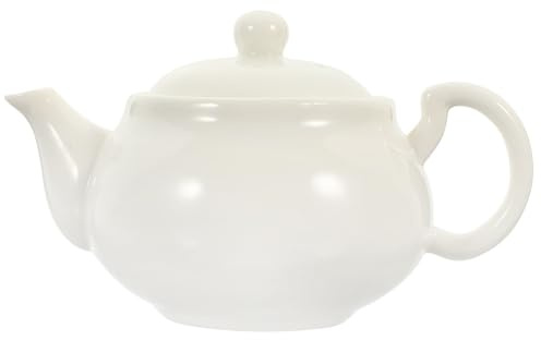 Zerodeko Théière Chinoise Kungfu Blanche En Céramique 300 Ml Pour Maison Et Bureau Service à Thé Portable Infuseur Intégré Pratique