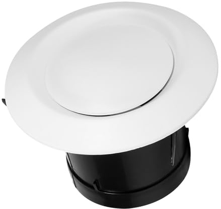 Tapa de conducto de ventilación ajustable, rejilla de ventilación desmontable en ABS blanco para salida de aire acondicionado, VMC (ventilación mecánica controlada), evacuación de climatizador