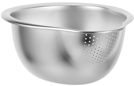 Gatuida Scolapasta in Acciaio Inossidabile con Rete Fine per Frutta e Ortaggi Scolapasta Multiuso per Lavaggio e Sgocciolatura Design Liscio Facile da Pulire per Cucina e Lavaggio