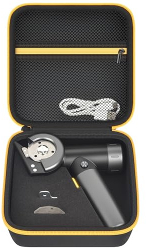 PAIYULE Case Compatible with Fanttik C8 Nano Cordless Electric Scissors, Tool Cutting Storage Box Bag, Fabric Cardboard Paper Cutter Organizer Holder with Accessories Pocket-Black(Case Only)