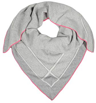 Zwillingsherz Damen Dreieckstuch Schal Dreiecksschal Damen mit Kaschmir Anteil Modell Labyrinth Story Trend flauschiger Frauenschal Accessoire Schals und Tücher modischer Begleiter