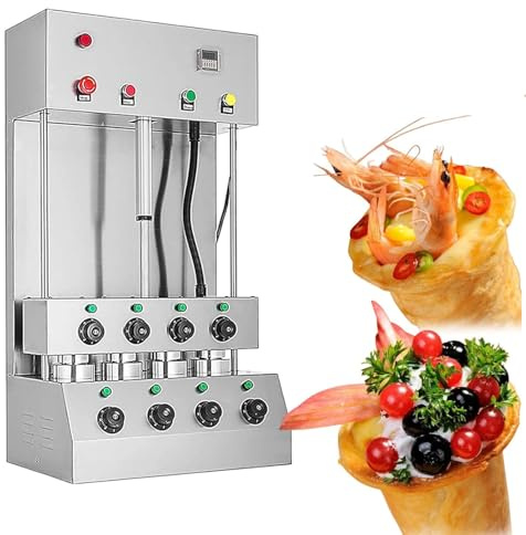 KJZQXYX Pizza Cone Maker, Commercial Pizza Cone Forming Maker Machine, with Rotational Pizza Oven,for Restaurant, Cake Houses
