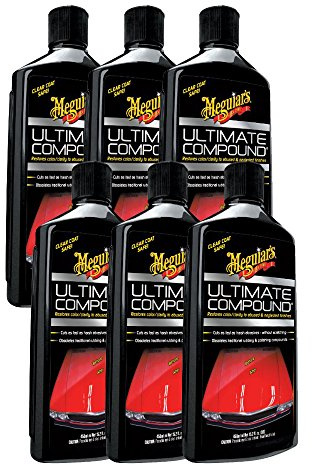 Meguiar's Ultimate Compound 6 Pack - for Metals, Painted Surfaces, Plastics - Fine Zirconia Alumina