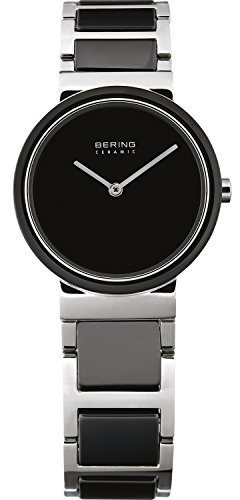 Bering Damen Quarz Uhr | Armbanduhr 29 mm Edelstahlgehäuse und Zifferblatt |Milanaisearmband | Saphierglas | 5 ATM | 10729