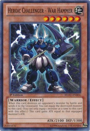 Yu-Gi-Oh! - Heroic Challenger - War Hammer (REDU-EN006) - Return of the Duelist - Unlimited Edition - Common