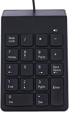 AMAZINGDEAL365 New USB Mini 18-keys num Pad numerico numero tastiera tastiera for laptop note