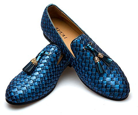 JITAI herr vintage sammet BV broderi nobel loafer skor slip-on loafer rökande toffel tofs loafer ...