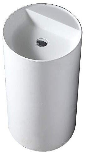 Bernstein Badshop Standwaschbecken TWZ65 Waschbecken aus Mineralguss Solid Stone - 45 x 45 x 85 cm