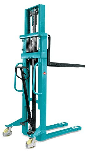 Ameise Hydraulik-Stapler PSM | 1.000 kg Tragkraft | 2.500 mm Hubhöhe | 1.100 mm Gabellänge | 2-Fach-Teleskop-Hubgerüst | Hochleistungs-Hydraulikpumpe | Hochhubwagen manuell