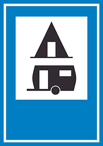HB-Druck Campingplatz Schild A4 (210x297mm)