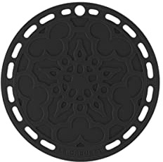 Le Creuset Dessous de Plat, Silicone, Résistant Jusqu'à 250°C, 20 cm, Onyx, 42401201400000