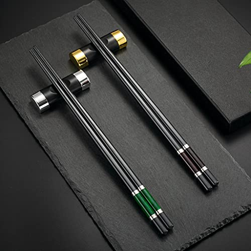Hongyantech 2 pares de palillos y 2 palillos en caja de regalo, palillos para sushi, palillos ESS, palillos japoneses, palillos para sushi, palillos para sushi,