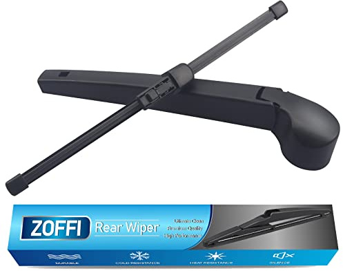 Rear Wiper Arm Blade, Replacement for VW Golf MK7 2012-2019 - ZOFFI Back Windscreen Wiper Assembly Replacement - All Season Natural Rubber Cleaning Window