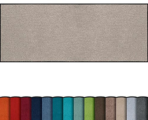 Erwin Müller Fußmatte Mainz, Schmutzfangmatte, Sauberlaufmatte Uni Sand Größe 30x100 cm - rutschfest, pflegeleicht, für Fußbodenheizung geeignet (weitere Farben, Größen)
