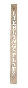 Maritimes Holzschild – rustikales Treibholzschild – Lieblingsplatz, 78 cm | Dekoration für Garten, Terrasse, Flur & Wohnzimmer – Naturprodukt, Shabby-Chic, Vintage – Aufhängung am Tau – Seaside No.64