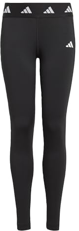 adidas Jungen AEROREADY Techfit Long Leggings Kids, Black/White, 13-14 Years
