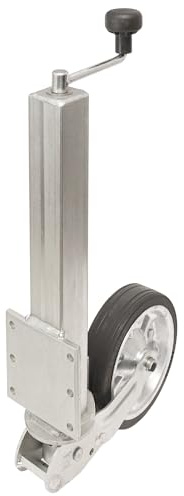 The Drive | Anhänger Stützrad 500KG | vollautomatik | 60x60mm Vierkant-Rohr mit 6-Loch Anbauflansch | Schwerlast | perfekt für Anhänger, Wohnwagen, Trailer