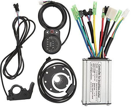 Topyond Mountain Bike Controller Conversion Kit, 36V 48V 250W Electric Bike Conversion Kit Motor Controller Thumb Throttle PAS Pedal Assist Sensor Display Meter