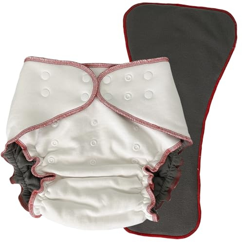 EcoAble Fitted Diaper with Insert for Big Kids, Age 6–16 | Special Needs Absorbent Briefs for Incontinence & Bedwetting (Junior 3)