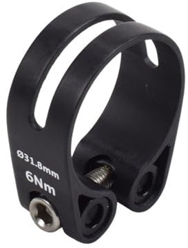 Sattelklemme 14g Carbon Bike Seat Sklems Wasserdicht 3k ud. Kohlefaser-Fahrrad-Sattelstützen-Klammern 31,8mm 34,9 mm superlicht Schnellspanner SattelstüTze (Color : UD Matte-31.8mm)