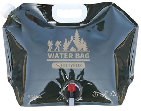 Jug | Food Grade Water Canteen with Swivel faucet,8L Portable Thickened Water Storage Bag, Food Grade Water Canteen for Outdoor Camping Grill