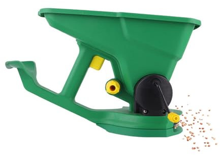 Kavolet Handströare, 1,5 l manuell liten såmaskin, fältiningsmaskin, mångsidig gräsmatta spridare för trädgårdar, trädskolor, gräsmattor, små gårdar, 5-stegs mängdjustering