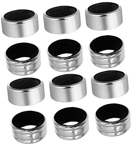 Mikinona 12pcs Wine Drip Rings for Wine Bottles Red Bottle Collar Stainless Steel Drip Ring