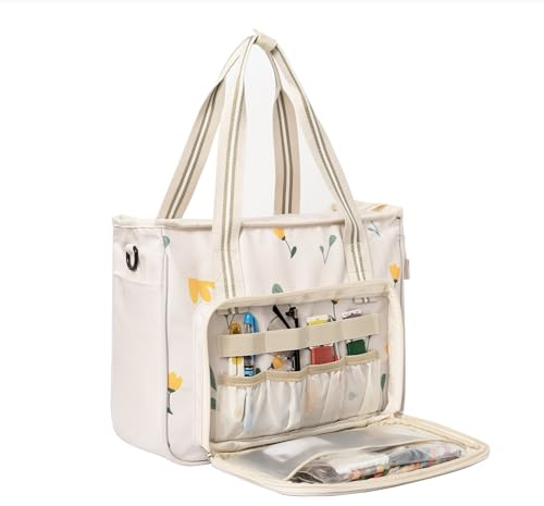 Peirich Stickerei-Set, Aufbewahrungstasche, Aufbewahrungstasche für Stickbedarf und (nur Tasche) für Anfänger, Erwachsene