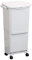 ZJHESXV 45L Dry and Wet Separation Trash Can, 2-Tier Vertical Recycling Bins for Kitchen, Three Compartment Food Waste Bins on Wheels