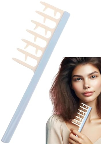 TPZORJX Pettine a Denti Larghi, Capelli Ricci Comb, per Salon, Domestico, Varie Acconciature, Evitare di pettinare i Ricci Sciolti per mantenerne la Forma