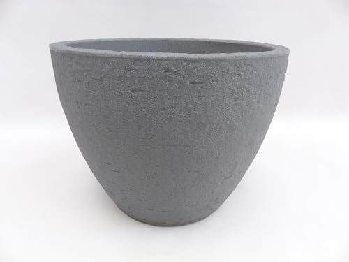 gruenwaren jakubik Pflanzkübel Betonoptik, rund Ø 60 cm grau, Pflanztopf Blumentopf Kübel XXL groß