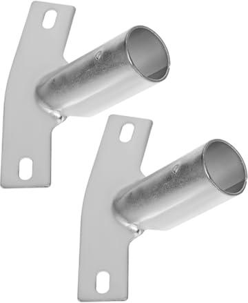 CTIRCHIU 2pcs Broom Handle Bracket Replacement Tips Threaded Metal Adapter for Mop and Push Broom Compatible Telescoping Poles and Extensions