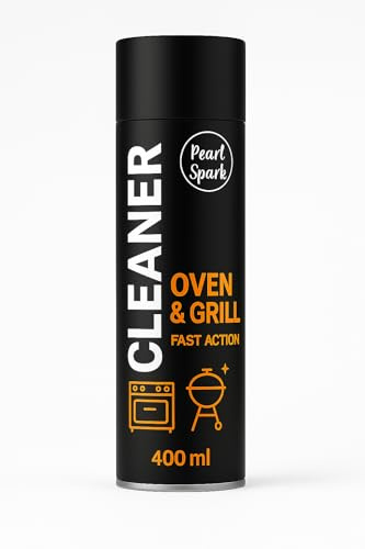 Pearl Spark High-Pressure Foam Cleaner – Heavy-Duty Oven, Grill & Barbecue Degreaser Spray – Cuts Through Burnt-In Grease & Grime – 400ml Single Pack (Package May Vary)