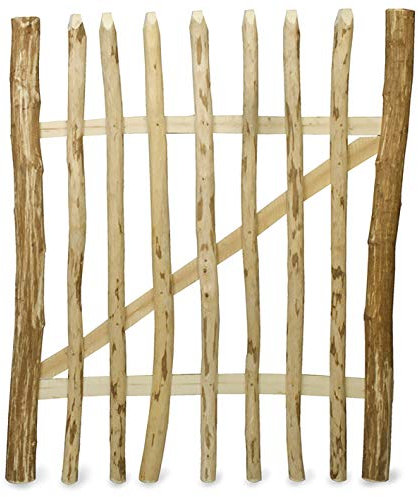 WEIDENPROFI Staketentor, Bauerngarten Gartentüre aus Haselnussholz, Größe (BxH): 100 x 120 cm