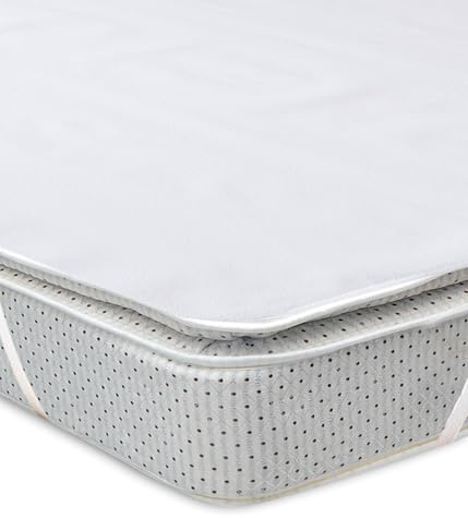 Medicline Molton Matratzenauflage wasserdicht & waschbar 90x190 Matratzenschoner - Inkontinenz Bettauflage aus Molton - Matratzenschutz-atmungsaktiv mit 4 Eckgummis