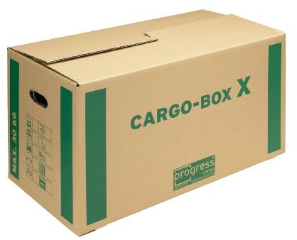 progressCARGO Transport-Umzugskarton, Eco, PC CB01.02, 1-wellig, 637 x 340 x 360 mm, 10-er Pack, braun
