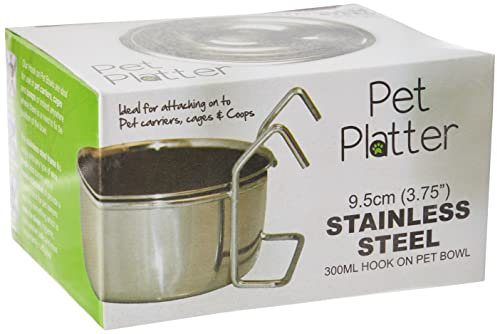 Pet Platter Hook On Pet Bowl, 300 ml