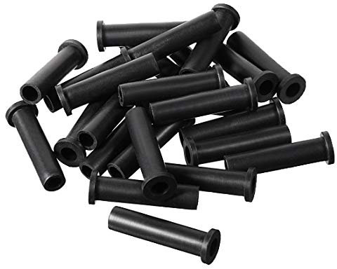 sourcing map 25 Stück Gummi Zugentlastung Kabelknickschutz Kabel Wetterschutz 33mm Länge