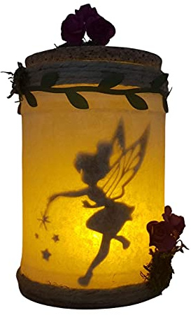 Campanilla capturada en tarro luminoso,luz quitamiedos habitación de bebe luz de ambiente (Campanilla)