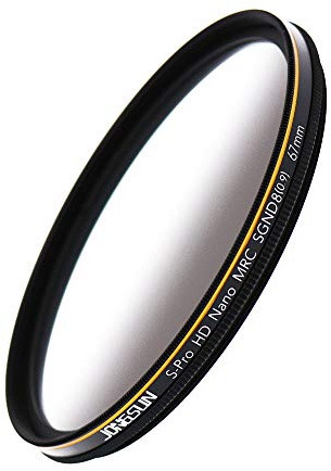 JONGSUN Filtre ND 67mm, Couleur Gradués Dégradé Gris Circulaire Filtre Densité Neutre, 18 Couches Multicouches, Verre Optique Schott B270, CSGND8 (0.9) 3-Stop